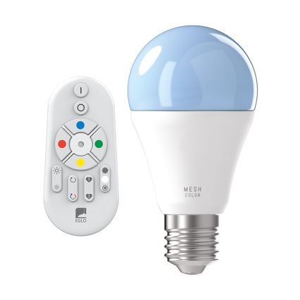 LED RGB Stmívatelná žárovka CONNECT E27/9W + dálkové ovládání - Eglo