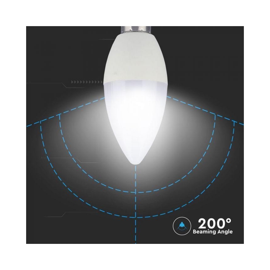 LED RGB Stmívatelná žárovka E14/3,5W/230V 6400K + dálkové ovládání