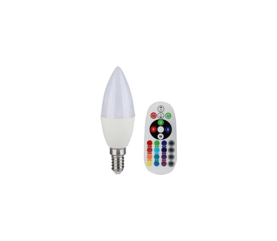 V-Tac LED RGB Stmívatelná žárovka E14/3,5W/230V 6400K + DO VT0521