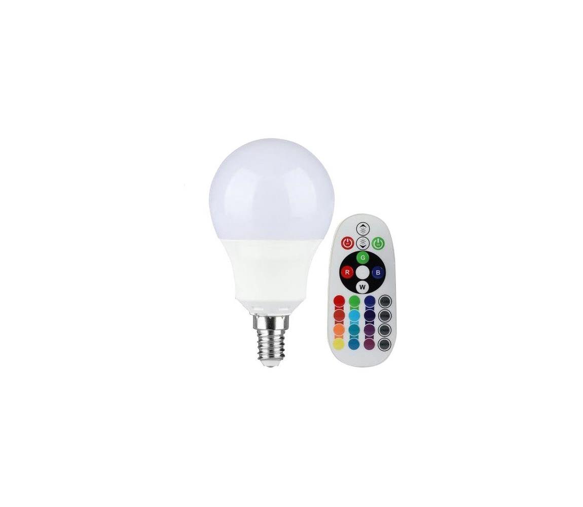 V-Tac LED RGB Stmívatelná žárovka E14/3,5W/230V 6400K + DO VT0523