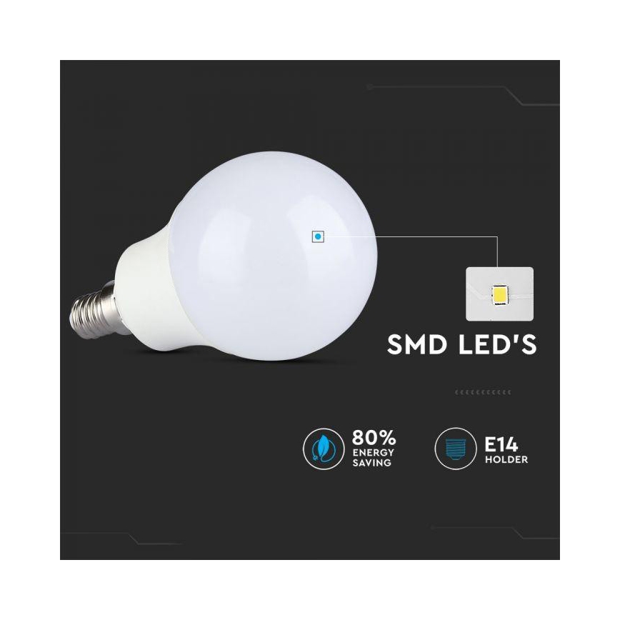 LED RGB Stmívatelná žárovka E14/3,5W/230V 6400K + DO