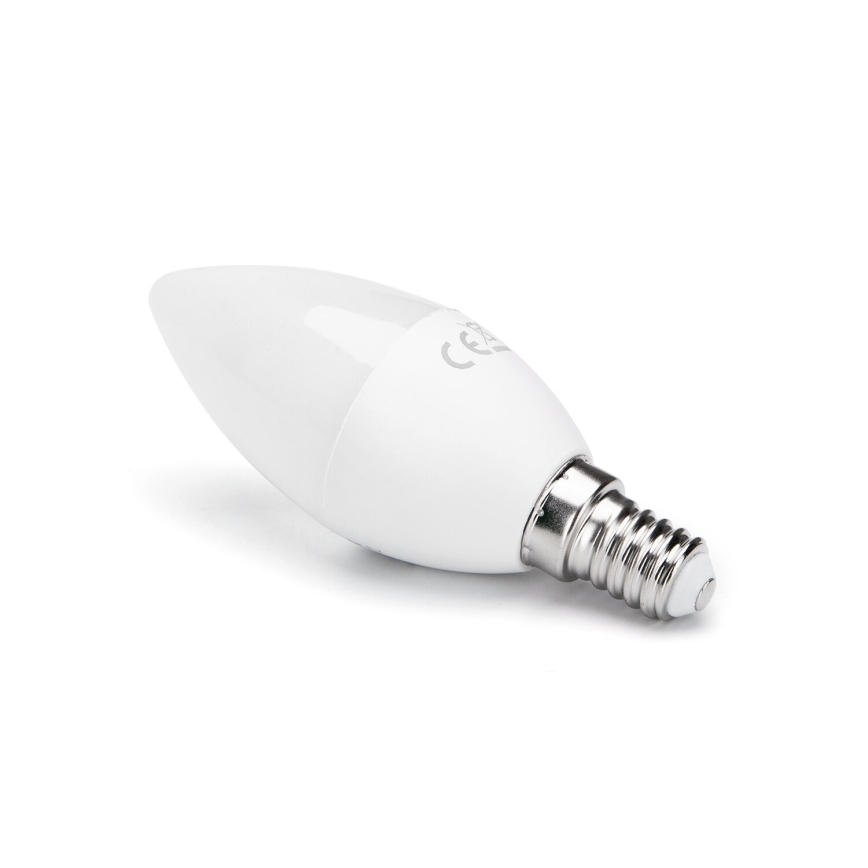 LED RGB Stmívatelná žárovka E14/4,8W/230V 3000K + dálkové ovládání - Aigostar