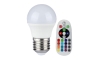 LED RGB Stmívatelná žárovka E27/3,5W/230V 3000K + DO