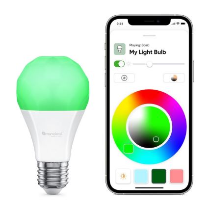 LED RGB Stmívatelná žárovka ESSENTIALS A19 E27/8W/230V 2700-6500K - Nanoleaf