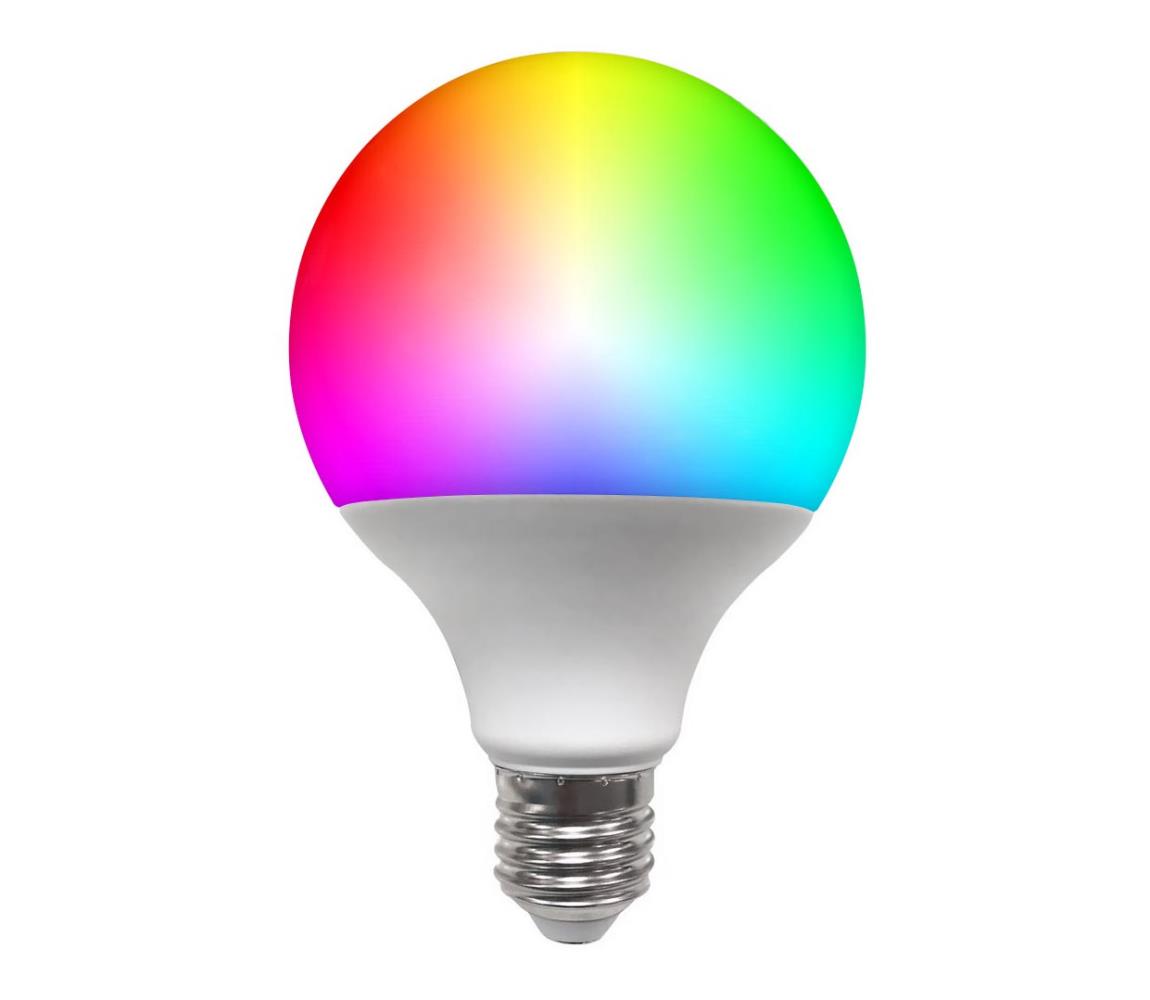 Polux LED RGB Stmívatelná žárovka G95 E27/9W/230V