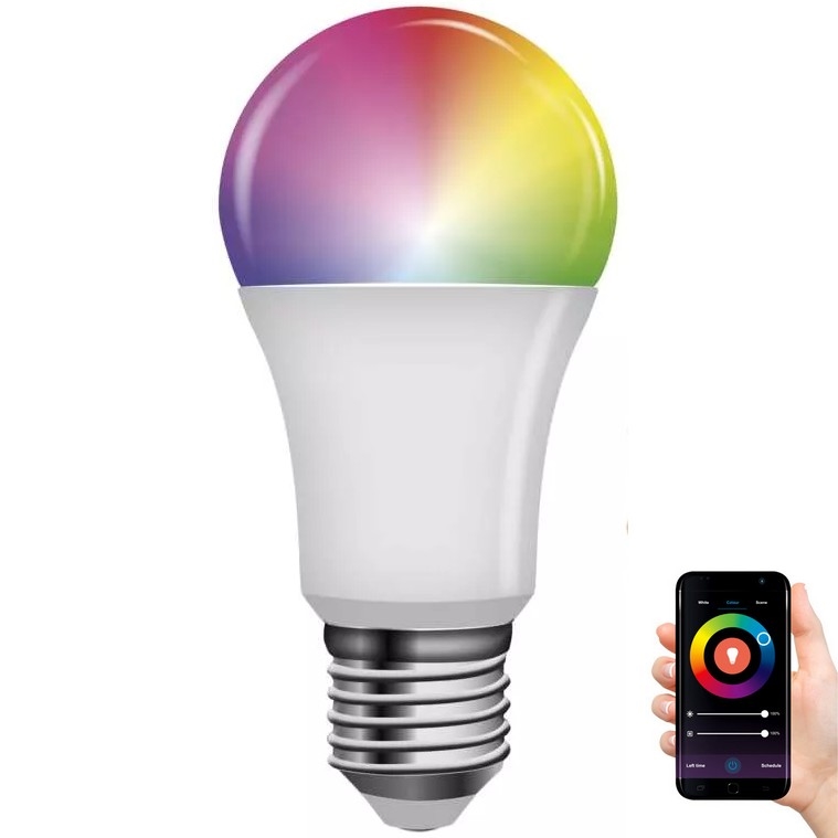 LED RGB Stmívatelná žárovka GoSmart A60 E27/11W/230V 2700-6500K Wi-Fi Tuya