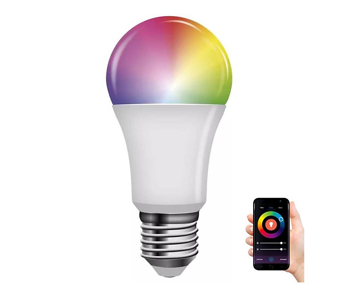 LED RGB Stmívatelná žárovka GoSmart A60 E27/9W/230V 2700-6500K Wi-Fi Tuya 
