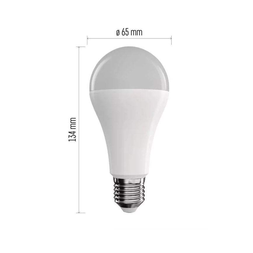 LED RGB Stmívatelná žárovka GoSmart A65 E27/14W/230V 2700-6500K Tuya
