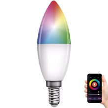 LED RGB Stmívatelná žárovka GoSmart E14/4,8W/230V 2700-6500K Tuya