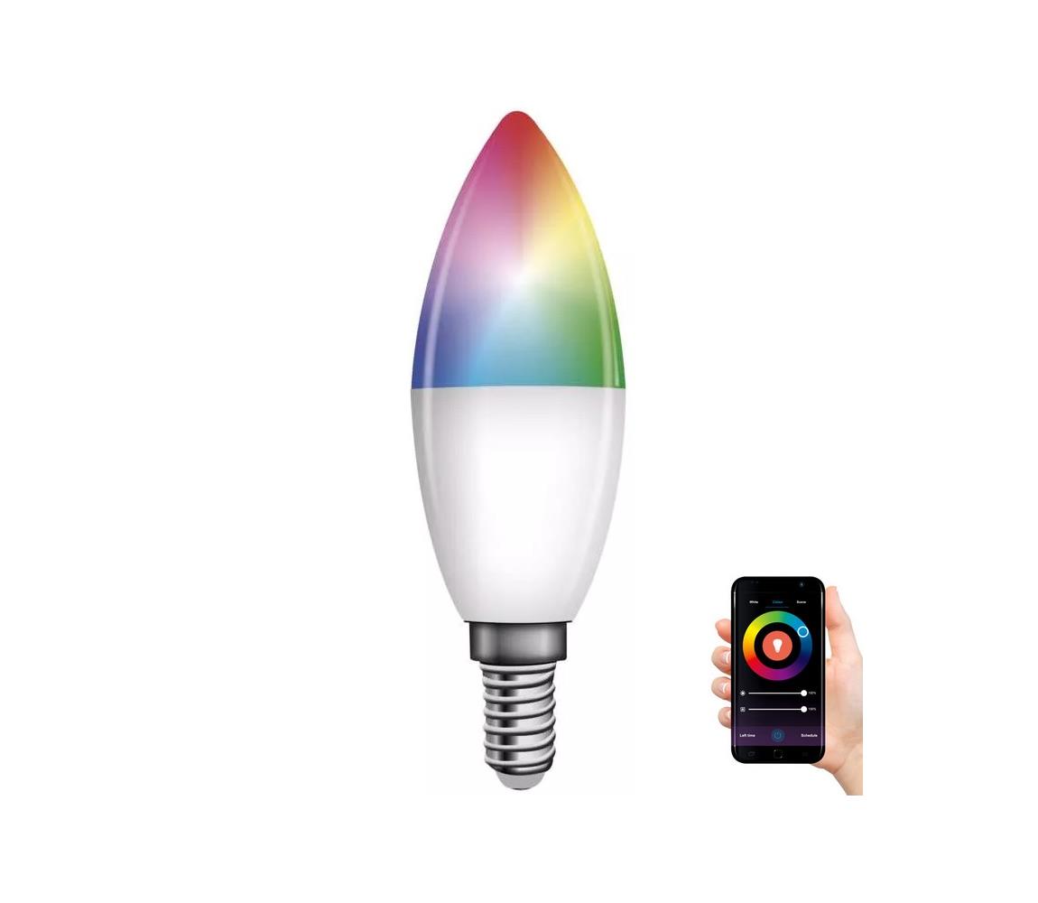 EMOS LED RGB Stmívatelná žárovka GoSmart E14/4,8W/230V 2700-6500K Tuya EMS1032