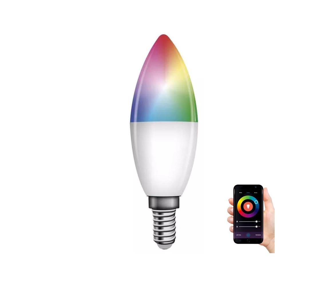  LED RGB Stmívatelná žárovka GoSmart E14/4,8W/230V 2700-6500K Wi-Fi Tuya 
