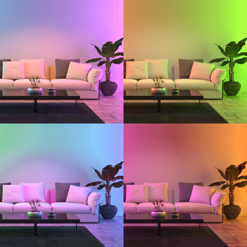 LED RGB Stmívatelná žárovka GU10/5W/230V 2700-6500K Wi-Fi Tuya