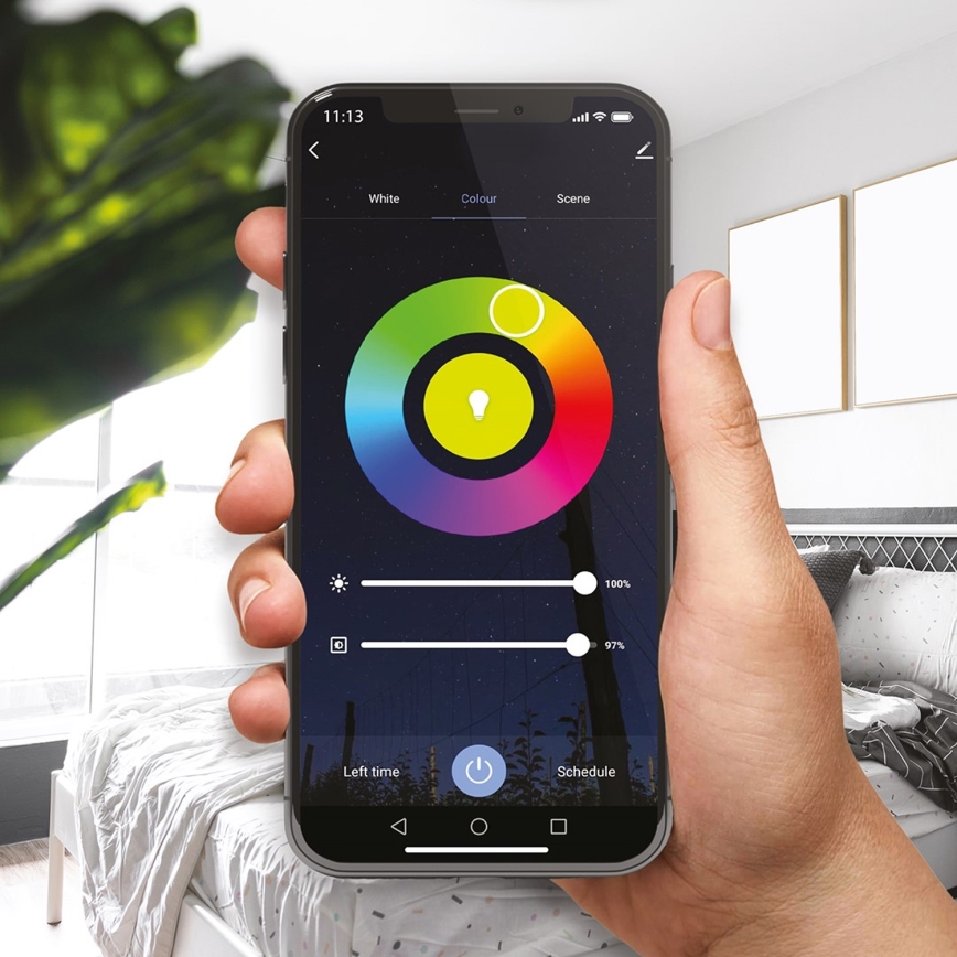 LED RGB Stmívatelná žárovka GU10/5W/230V 2700-6500K Wi-Fi Tuya