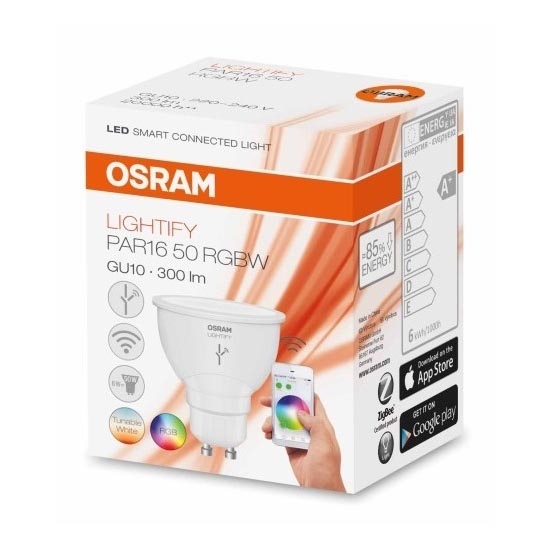 LED RGB Stmívatelná žárovka LIGHTIFY GU10/6W/230V 2700-6500K - Osram