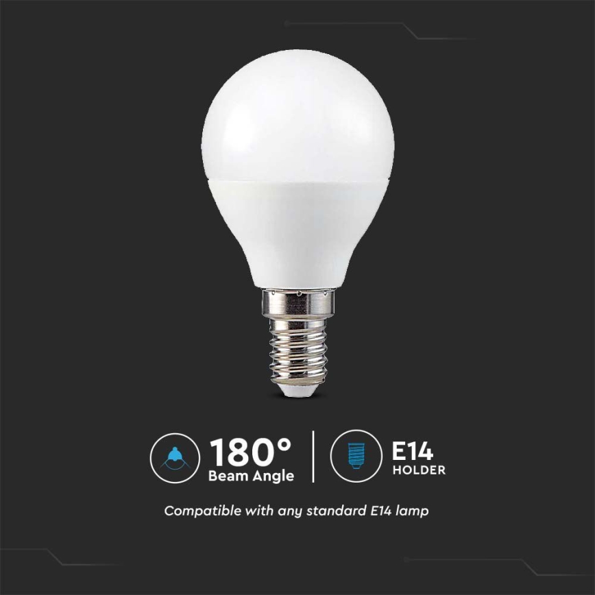 LED RGB Stmívatelná žárovka P45 E14/4,8W/230V 3000K + dálkové ovládání