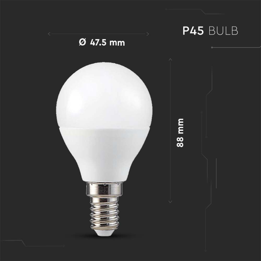 LED RGB Stmívatelná žárovka P45 E14/4,8W/230V 3000K + dálkové ovládání