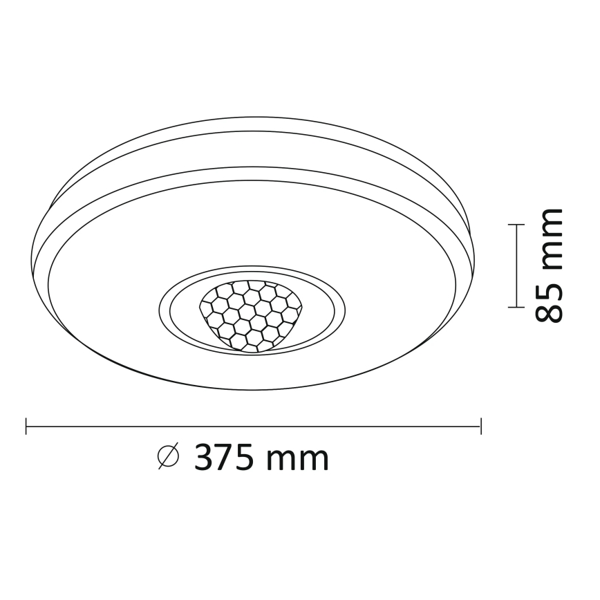 LED RGB Stmívatelné stropní svítidlo MAGIC DISCO LED/18W/230V + dálkové ovládání