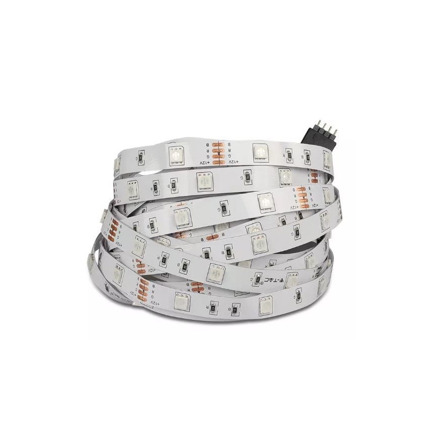 LED RGB Stmívatelný pásek 2x5m LED/4,8W/230V + dálkové ovládání