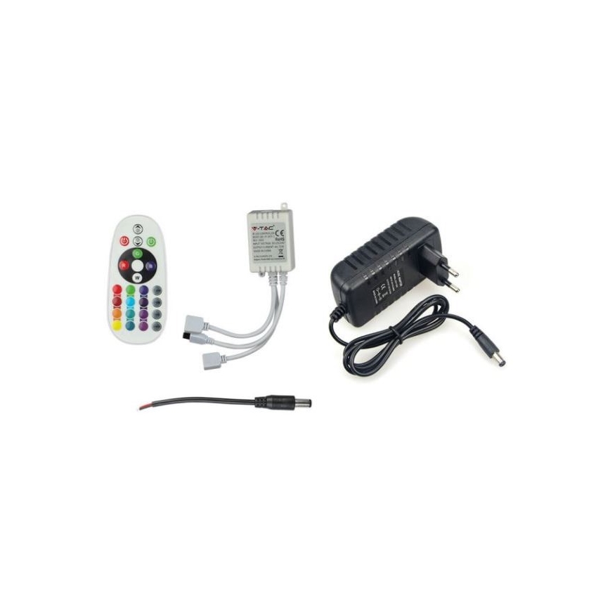 LED RGB Stmívatelný pásek 2x5m LED/4,8W/230V + dálkové ovládání