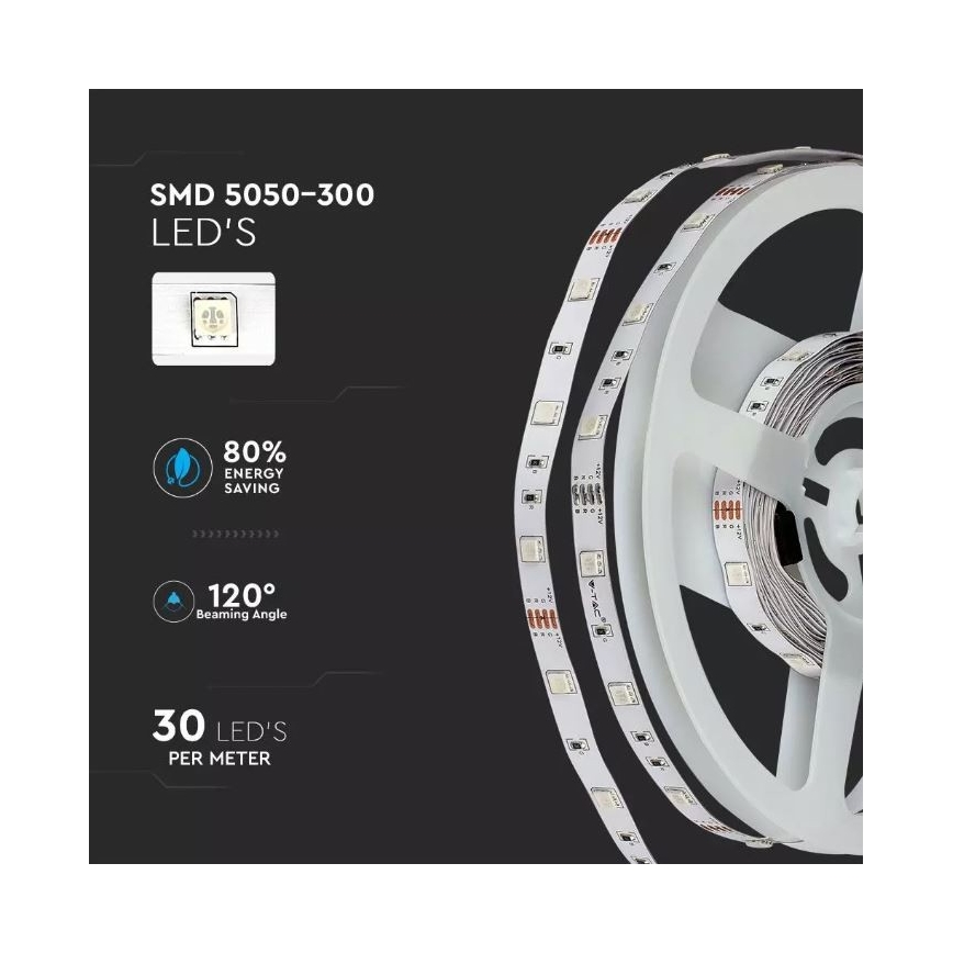 LED RGB Stmívatelný pásek 2x5m LED/4,8W/230V + dálkové ovládání