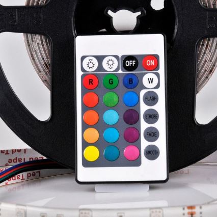 LED RGB Stmívatelný pásek 5m LED/18W/12V IP20 + DO