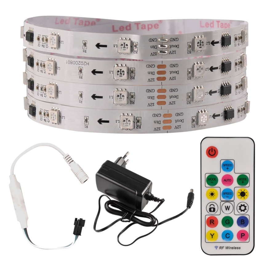 LED RGB Stmívatelný pásek MAGIC 2 m LED/12W/230V + DO