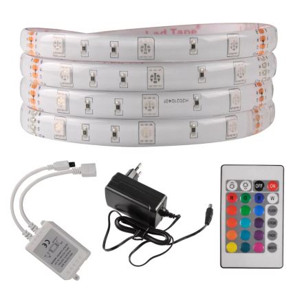 LED RGB Stmívatelný venkovní pásek 5m LED/14W/12V IP65 + DO