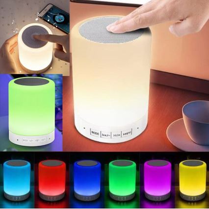 LED RGB Stolní lampa s reproduktorem LED/5V