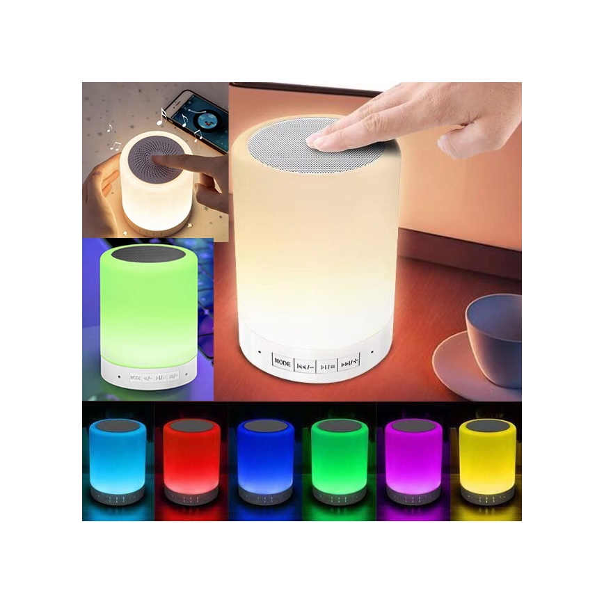 LED RGB Stolní lampa s reproduktorem LED/5V