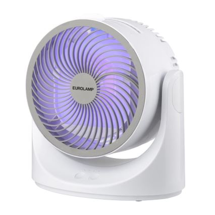 LED RGB Stolní ventilátor 10W/5V pr. 18,5 cm