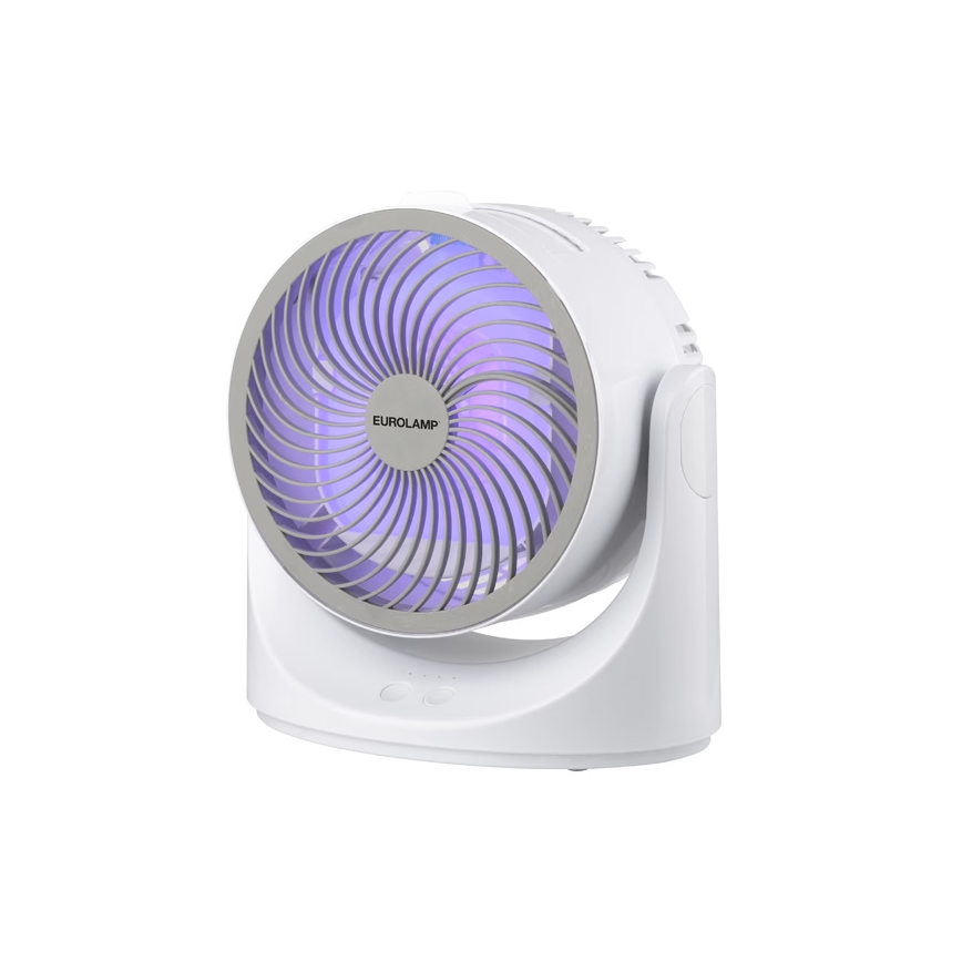 LED RGB Stolní ventilátor 10W/5V pr. 18,5 cm