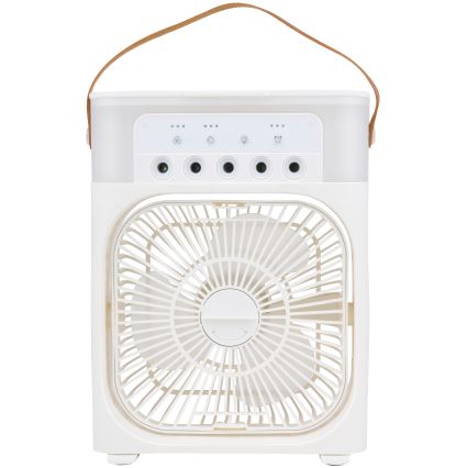 LED RGB Stolní ventilátor s mlhovým efektem 10W/5V