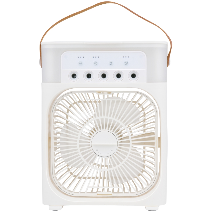 LED RGB Stolní ventilátor s mlhovým efektem 10W/5V