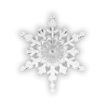 LED RGB Vánoční dekorace s přísavkou LED/3xLR44 vločka