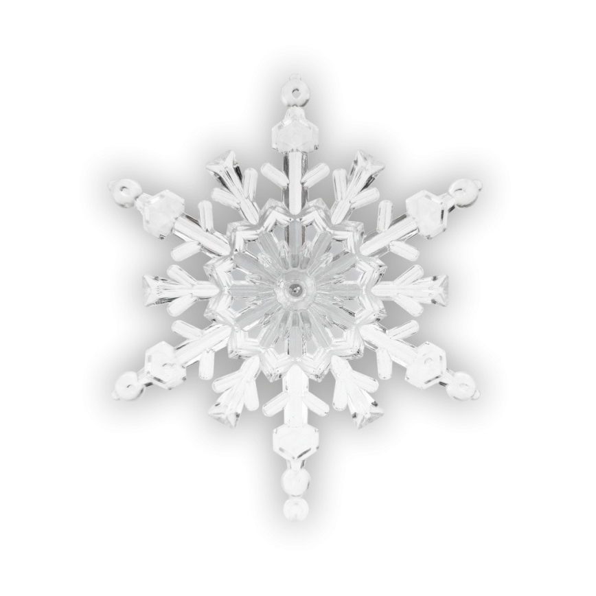 LED RGB Vánoční dekorace s přísavkou LED/3xLR44 vločka