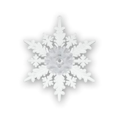 LED RGB Vánoční dekorace s přísavkou LED/3xLR44 vločka