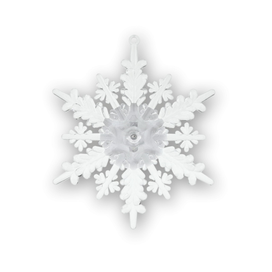 LED RGB Vánoční dekorace s přísavkou LED/3xLR44 vločka