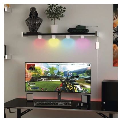 LED RGBIC+CCT Dekorační řetěz s bodovým osvětlením GoSmart 12xLED/7W/230V 255 cm Wi-Fi Tuya
