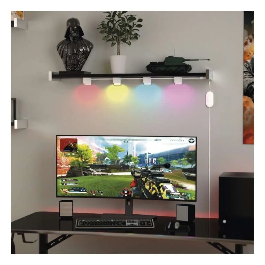 LED RGBIC+CCT Dekorační řetěz s bodovým osvětlením GoSmart 12xLED/7W/230V 255 cm Wi-Fi Tuya