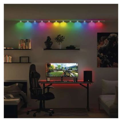 LED RGBIC+CCT Dekorační řetěz s bodovým osvětlením GoSmart 12xLED/7W/230V 255 cm Wi-Fi Tuya