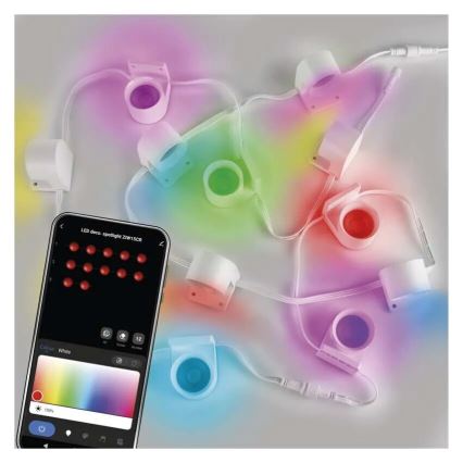 LED RGBIC+CCT Dekorační řetěz s bodovým osvětlením GoSmart 12xLED/7W/230V 255 cm Wi-Fi Tuya