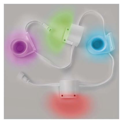LED RGBIC+CCT Dekorační řetěz s bodovým osvětlením GoSmart - rozšíření 4xLED/7W/230V 85 cm Wi-Fi Tuya