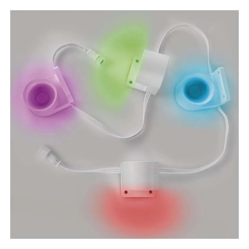 LED RGBIC+CCT Dekorační řetěz s bodovým osvětlením GoSmart - rozšíření 4xLED/7W/230V 85 cm Wi-Fi Tuya