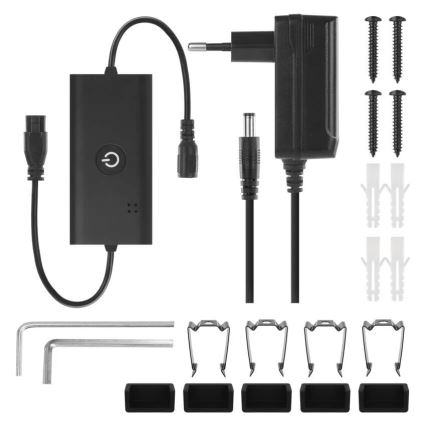 LED RGBIC Stmívatelná stojací lampa GoSmart LED/20W/230V 2700K Wi-Fi Tuya