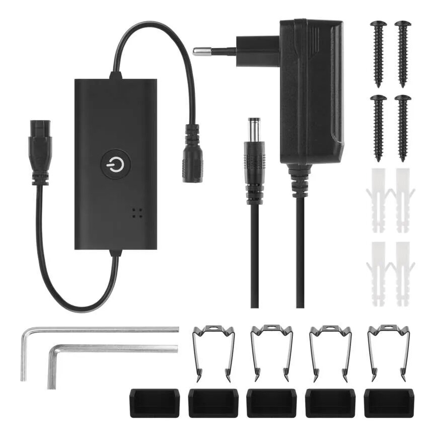 LED RGBIC Stmívatelná stojací lampa GoSmart LED/20W/230V 2700K Wi-Fi Tuya
