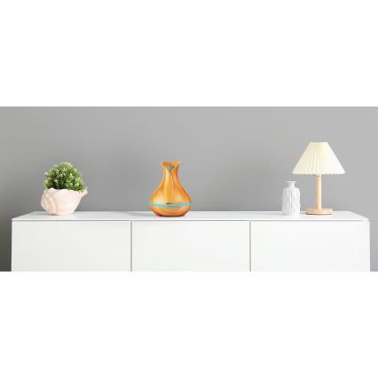 LED RGBW Aroma difuzér a zvlhčovač vzduchu LED/230V 500 ml Wi-Fi + dálkové ovládání