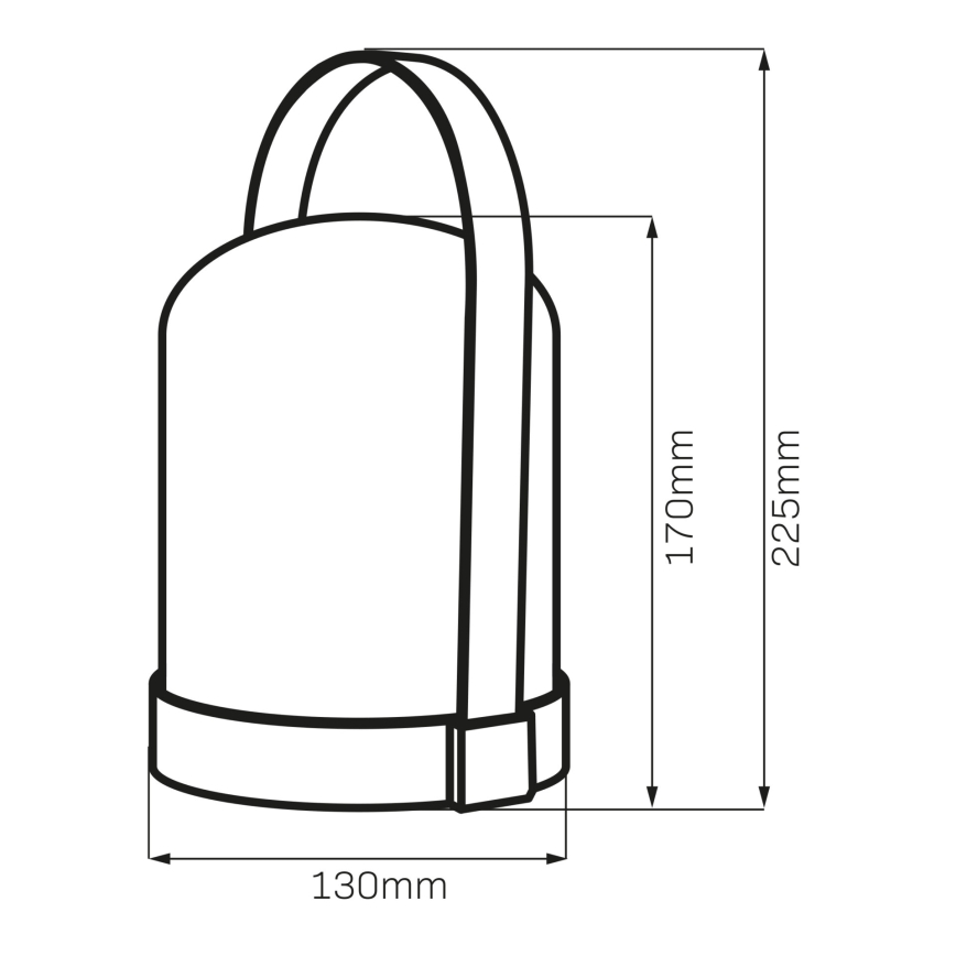 LED RGBW Dekorační stolní lampa MINORKA LED/0,3W/4,5V 3xAA