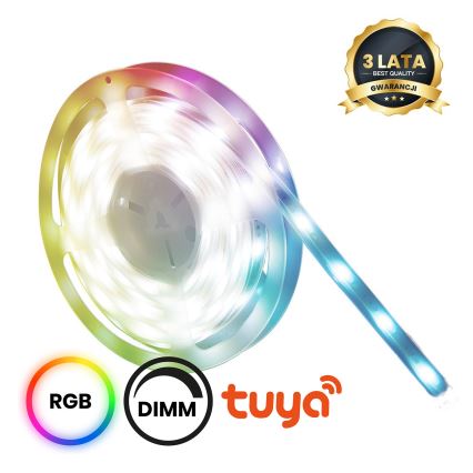 LED RGBW Koupelnový stmívatelný pásek LED/7,5W/12V IP65 3m Wi-Fi Tuya