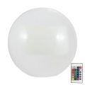 LED RGBW Solární lampa BALL LED/1,2V pr. 40 cm IP65 + dálkové ovládání