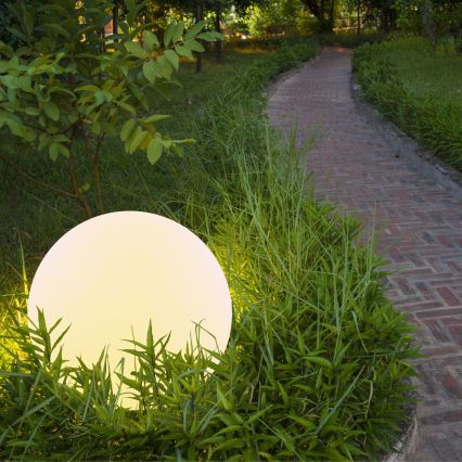 LED RGBW Solární lampa BALL LED/1,2V pr. 40 cm IP65 + dálkové ovládání